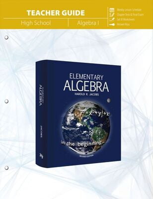 Elementary Algebra (Teacher Guide)